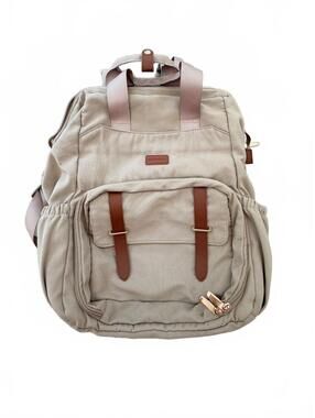 Mommore Diaper & Breast Pump Bag Backpack Beige